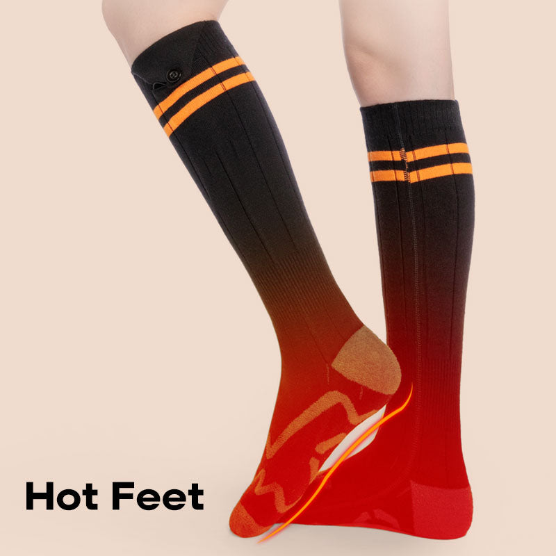 Heated Socks with 4 Heat Levels & Rechargeable Battery - Hyper living