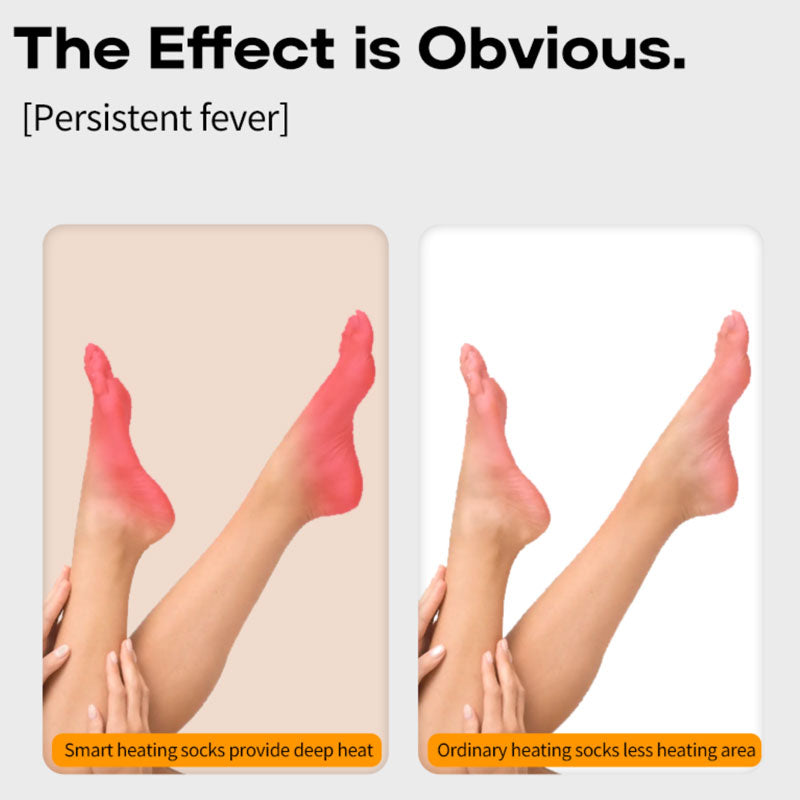 Heated Socks with 4 Heat Levels & Rechargeable Battery - Hyper living