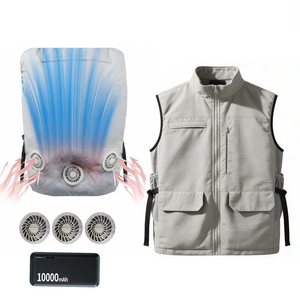 Dual Cooling Fan Shirt with Evaporative Cooling Pad | USB Cooling Apparel for Golf & Outdoor - Hyper living