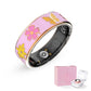 Chic Enamel Smart Ring – Sleep, Heart Rate & Fitness | Pink, Blue, White