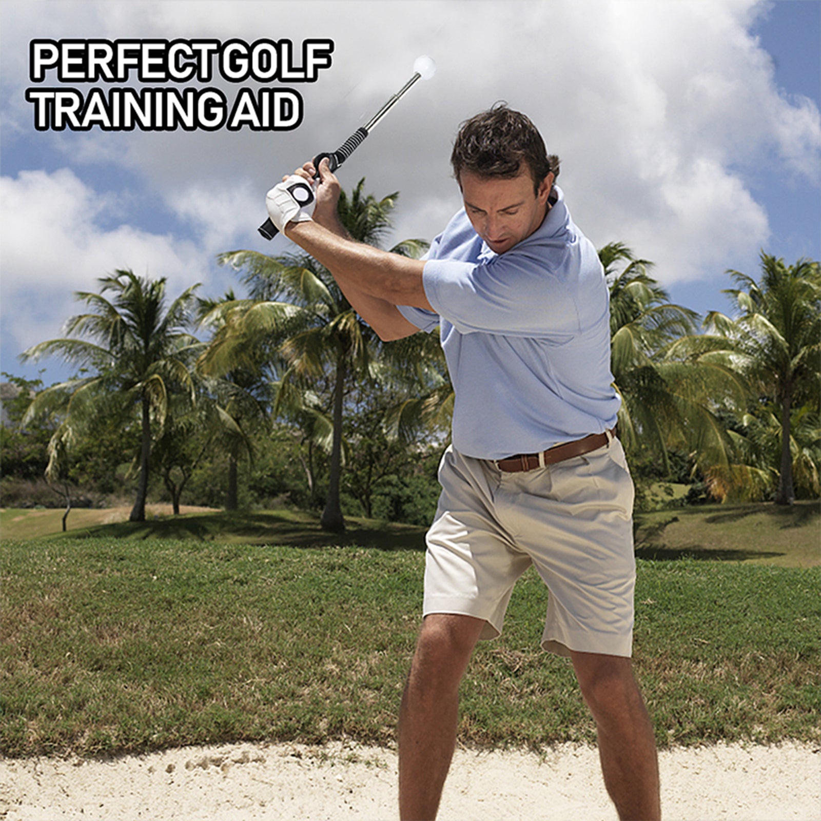 Hyper-Golf Swing Trainer - Adjustable Practice Club with Sound Feedback - Hyper living