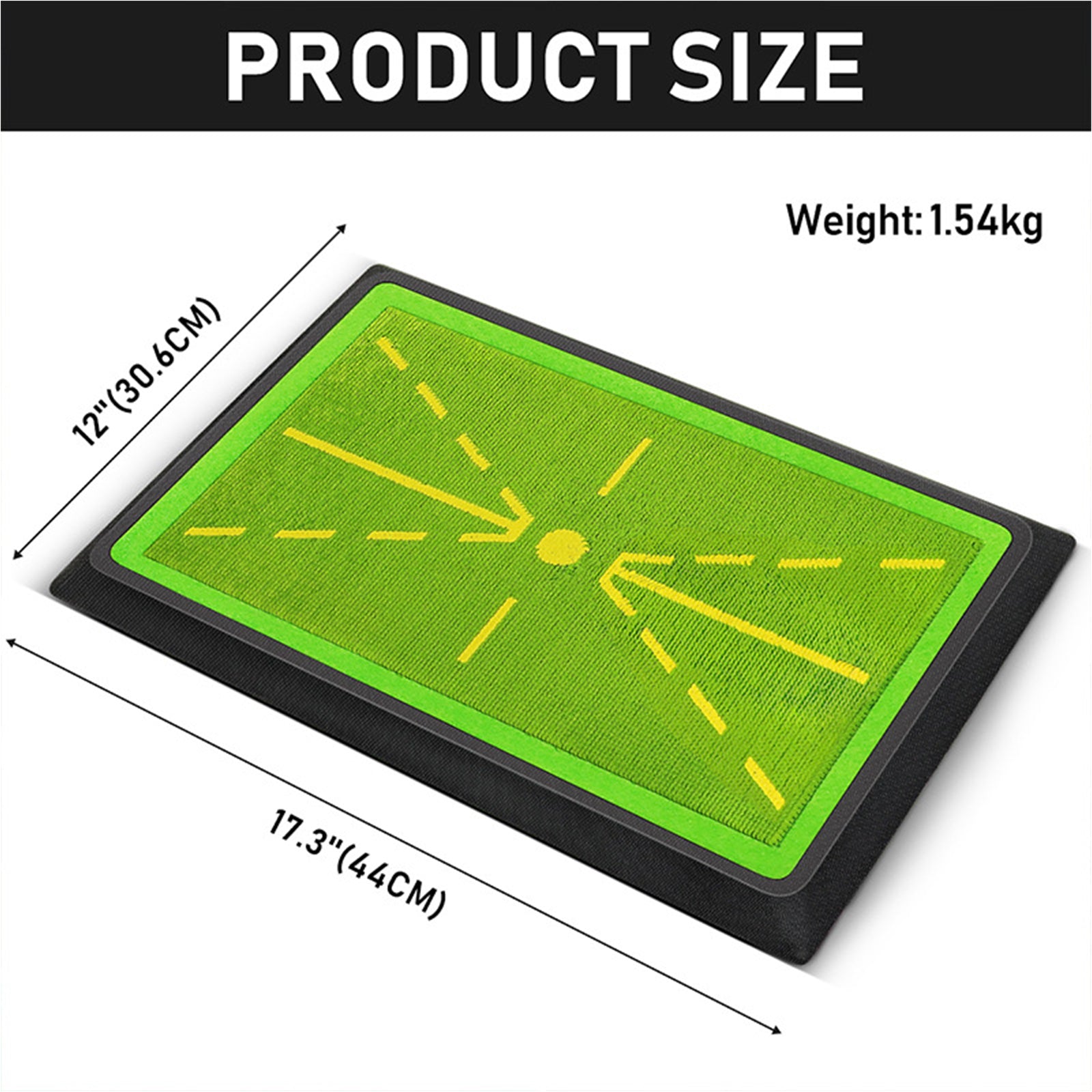 Hyper-Pro Golf Swing Training Mat – Instant Feedback & Durable Rubber Base - Hyper living