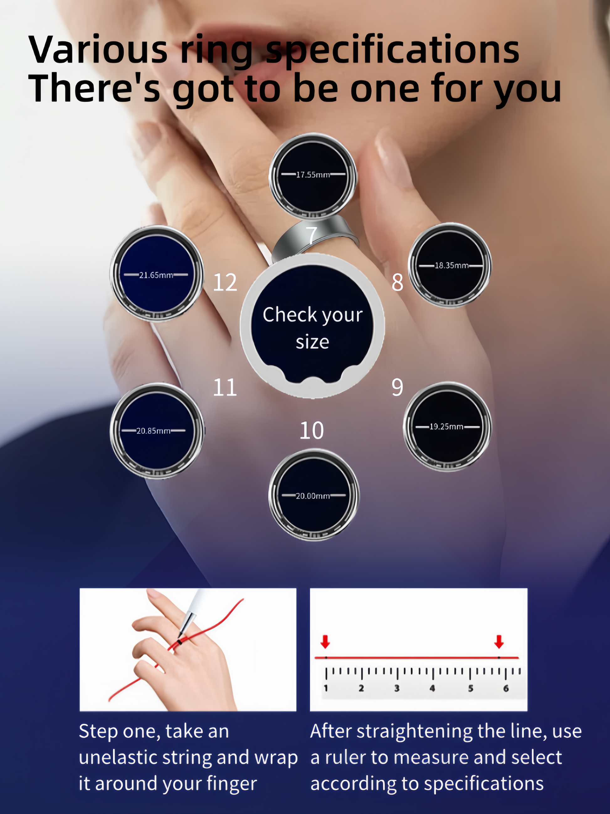 Matte Smart Ring – Titanium Build, Gesture Control & Waterproof Design - Hyper living