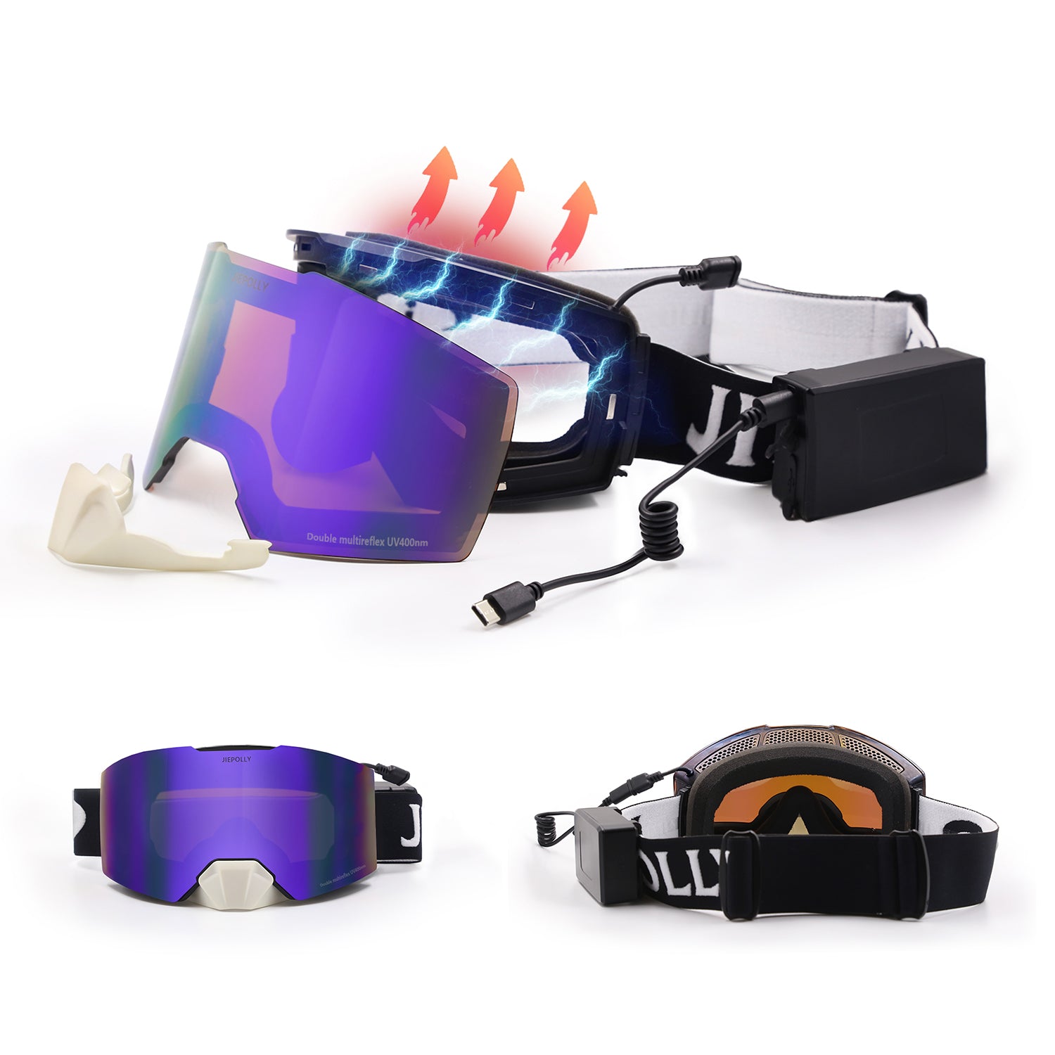 Polar Heated Ski Goggles - Hyper living