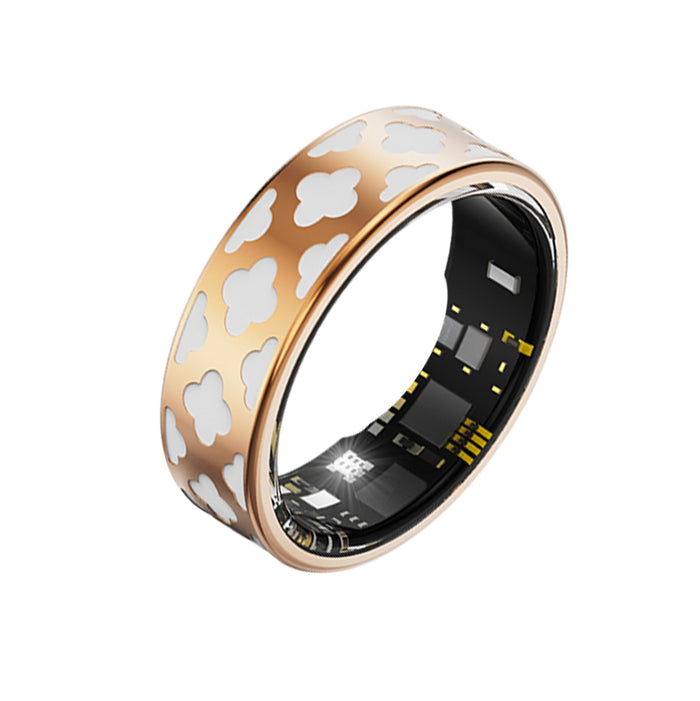 Enchanted Enamel Smart Ring – Titanium, Waterproof, Sleep & Health Tracker - Hyper living