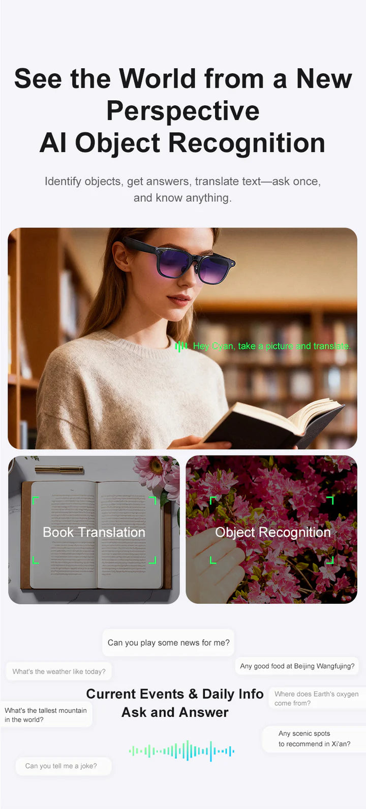 8MP AI Smart Glasses – Hands-Free Recording - Hyper living