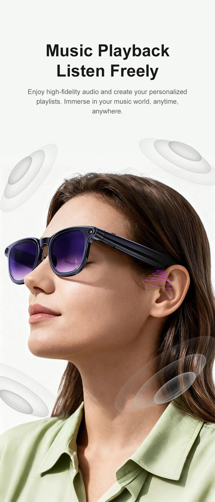8MP AI Smart Glasses – Hands-Free Recording - Hyper living