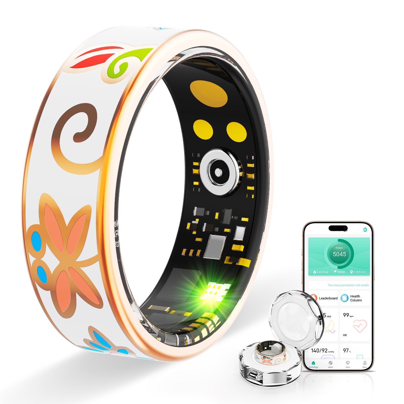 Vintage Smart Ring – Track Sleep, Steps & Heart Rate - Hyper living