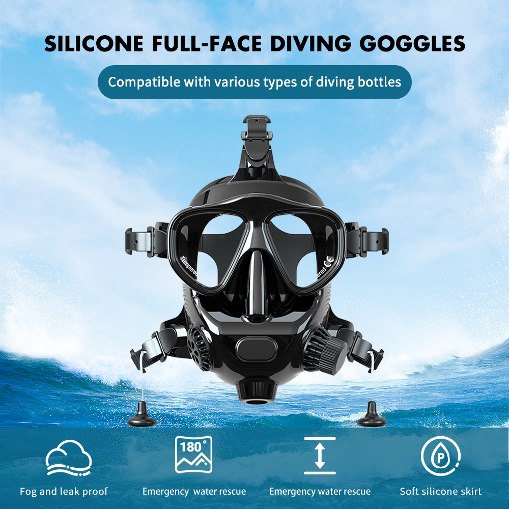 Hyper M8058 Full Face Diving Mask - Hyper living