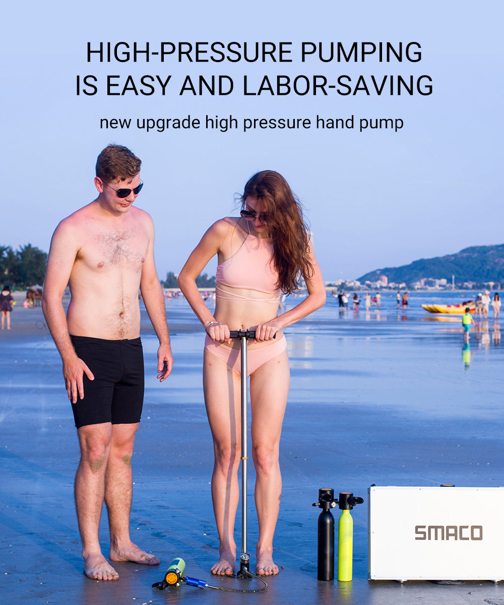 Hyper-Diving Cylinder Inflator High Pressure Hand Pump - Hyper living