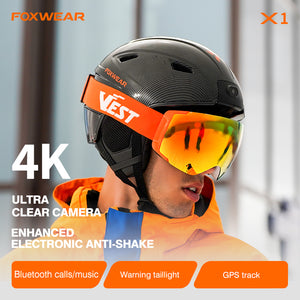 X1 4K Smart Ski Helmet | Anti-Shake Camera · Bluetooth Calls · GPS Navigation - Hyper living
