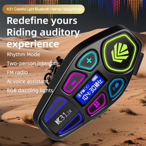 Bluetooth Helmet Intercom for 2 Riders – 2-Way Communication Headset - Hyper living