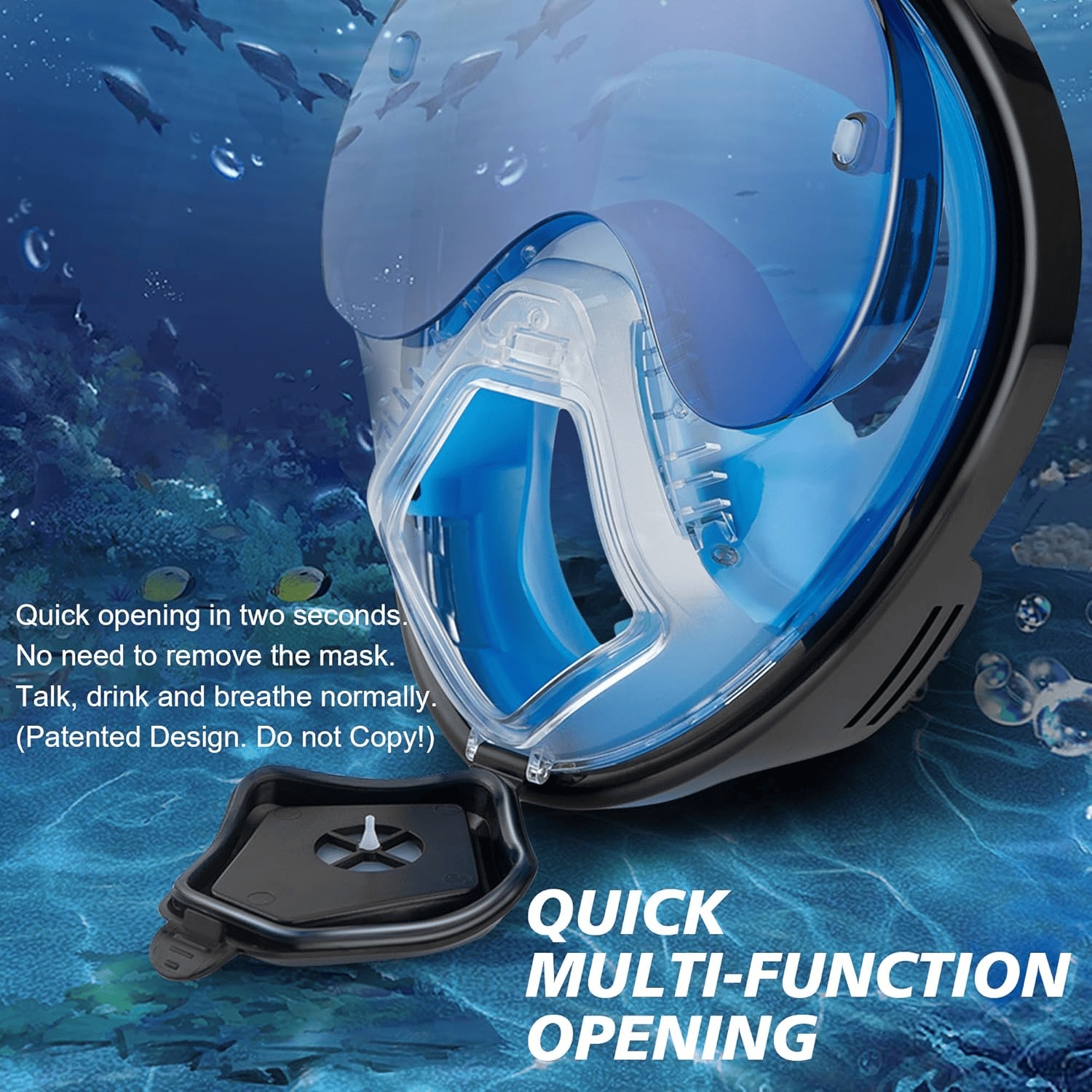Hyper-M8038 Snorkel Full Face Mask - Hyper living