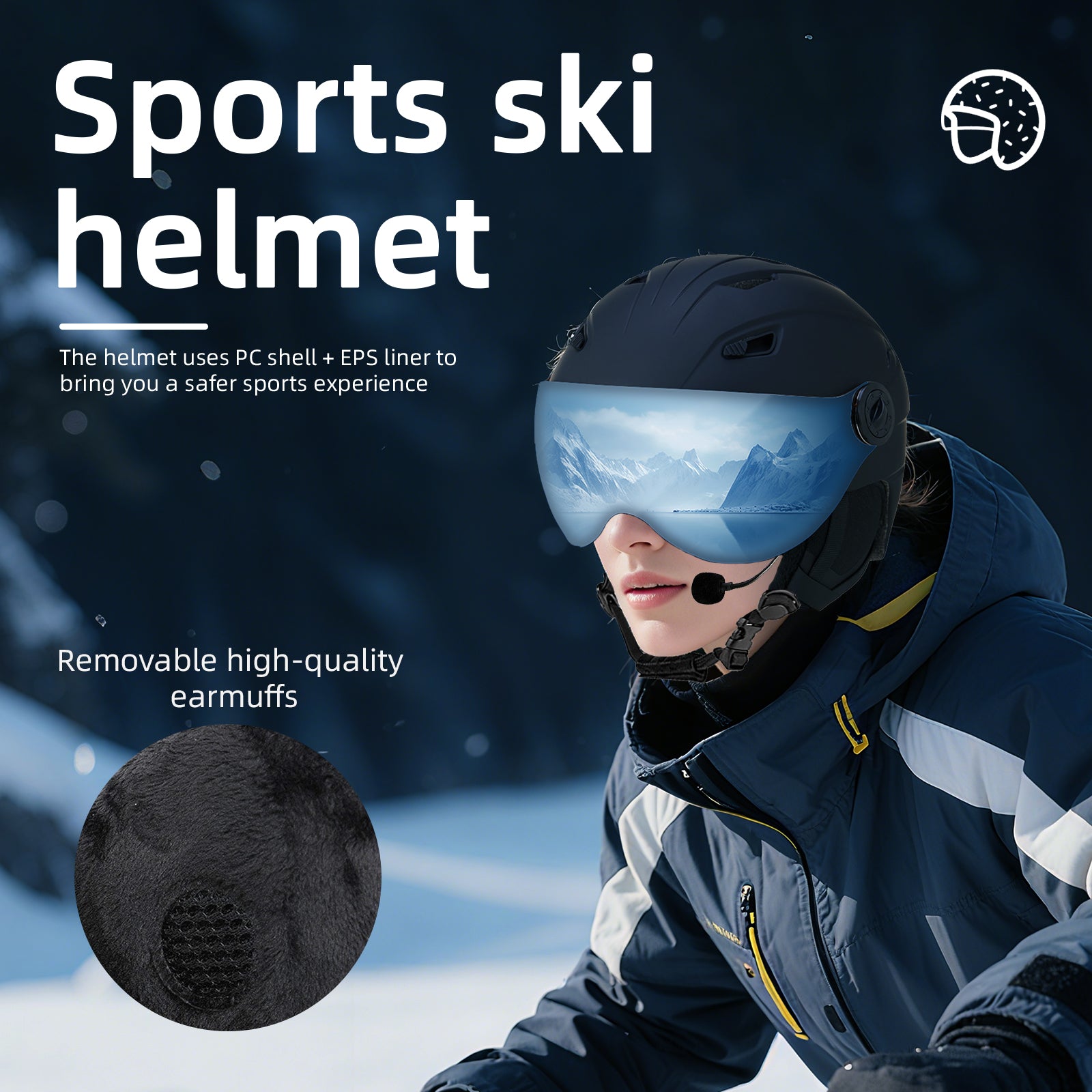 All-Terrain Pro Sports Ski Helmet - Hyper living