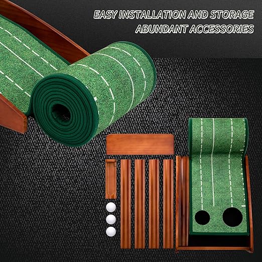 Hyper-Smart Golf Putting Trainer – Automatic Ball Return + Magnetic Track for Easy Setup - Hyper living