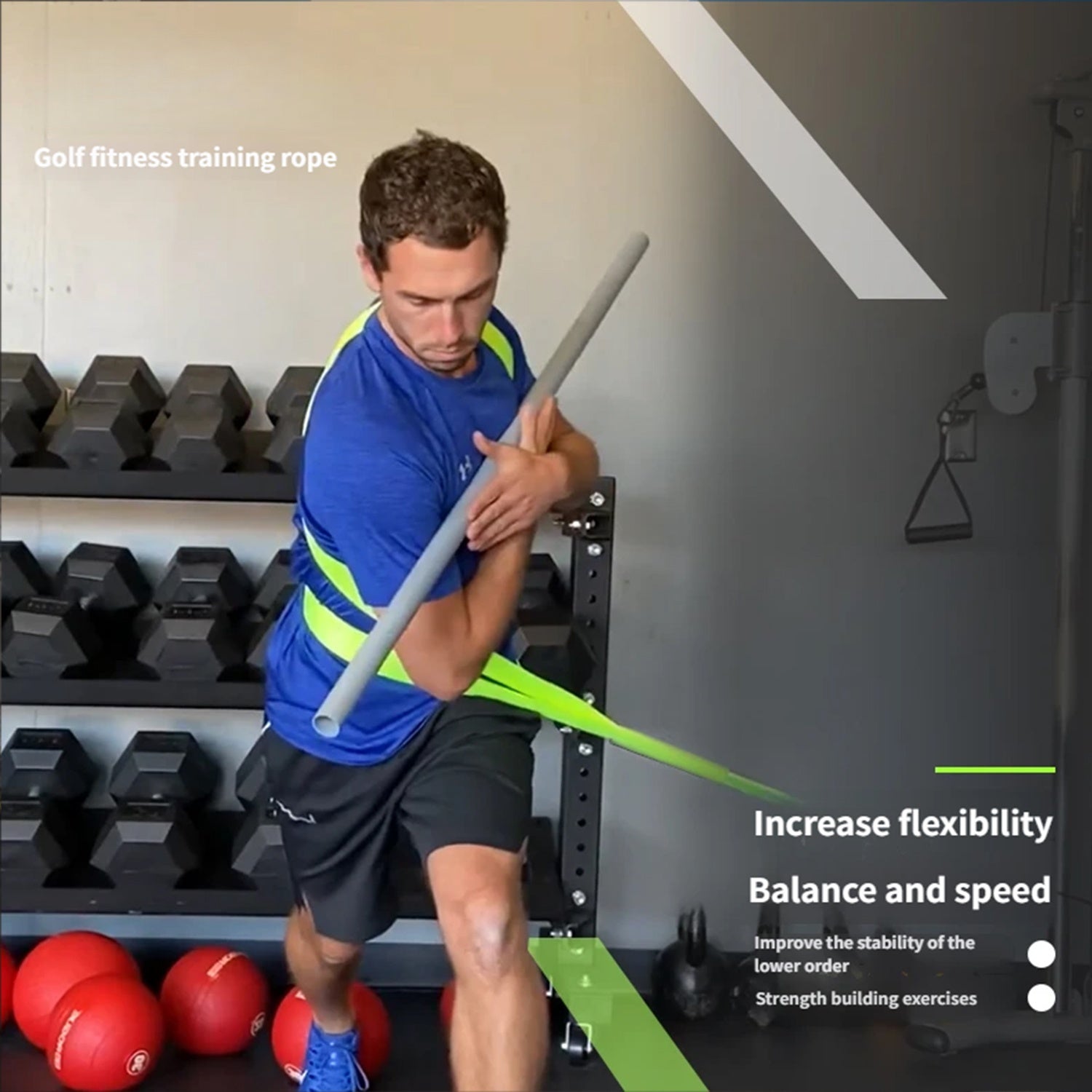 Golf Physical Training Rope – Warm-Up, Mobility & Flexibility Exercise - Hyper living
