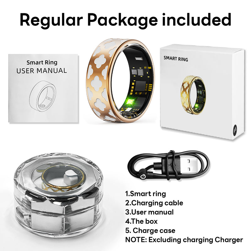 Enchanted Enamel Smart Ring | 24/7 Lifestyle Companion – Where Art Meets Cutting-Edge Tech - Hyper living