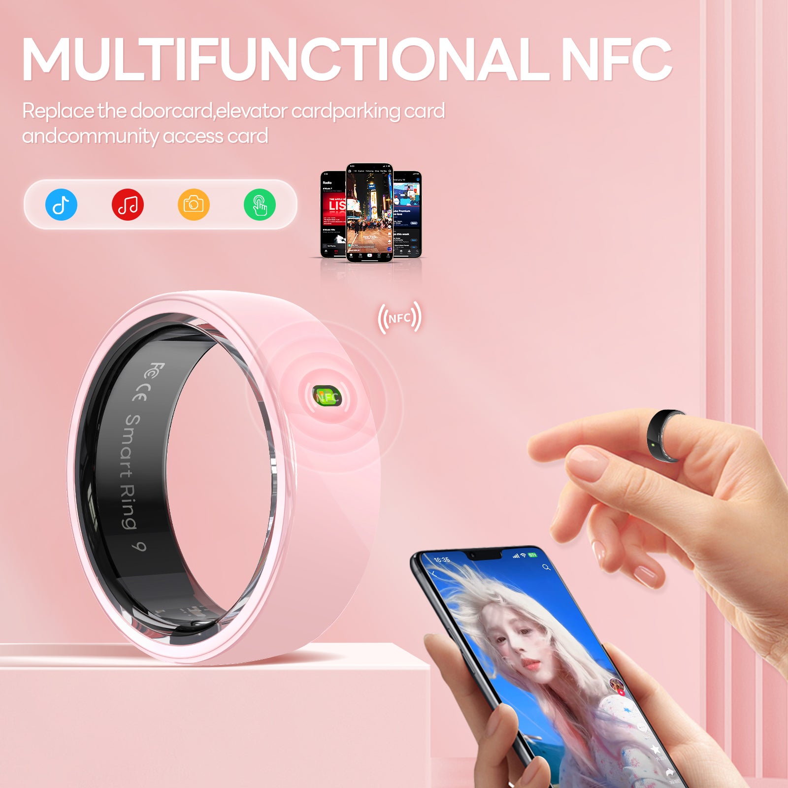 R05 | AI Health & Gesture Control Smart Ring - Hyper living