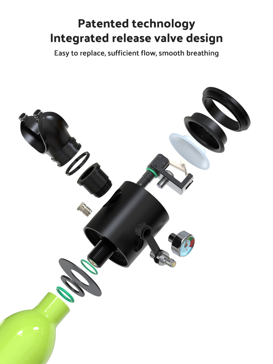 Hyper Aqua-O₂ 0.5L Portable Diving Oxygen Tank - Hyper living