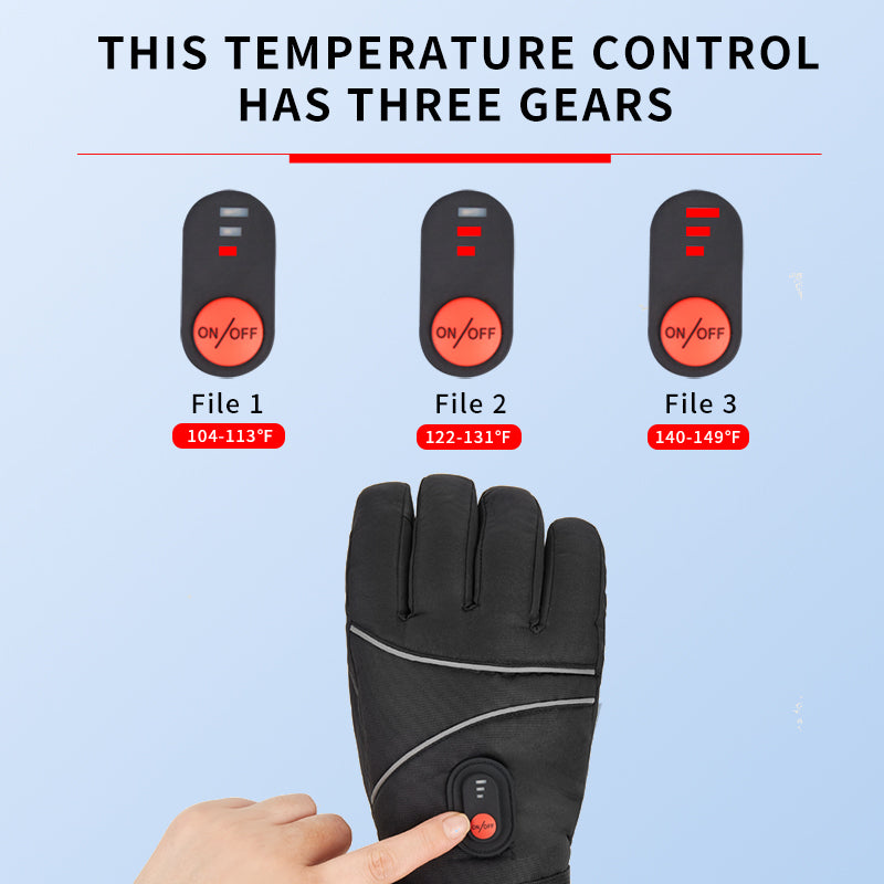 Heated Gloves – 7.4V Rechargeable, Waterproof, Touchscreen - Hyper living