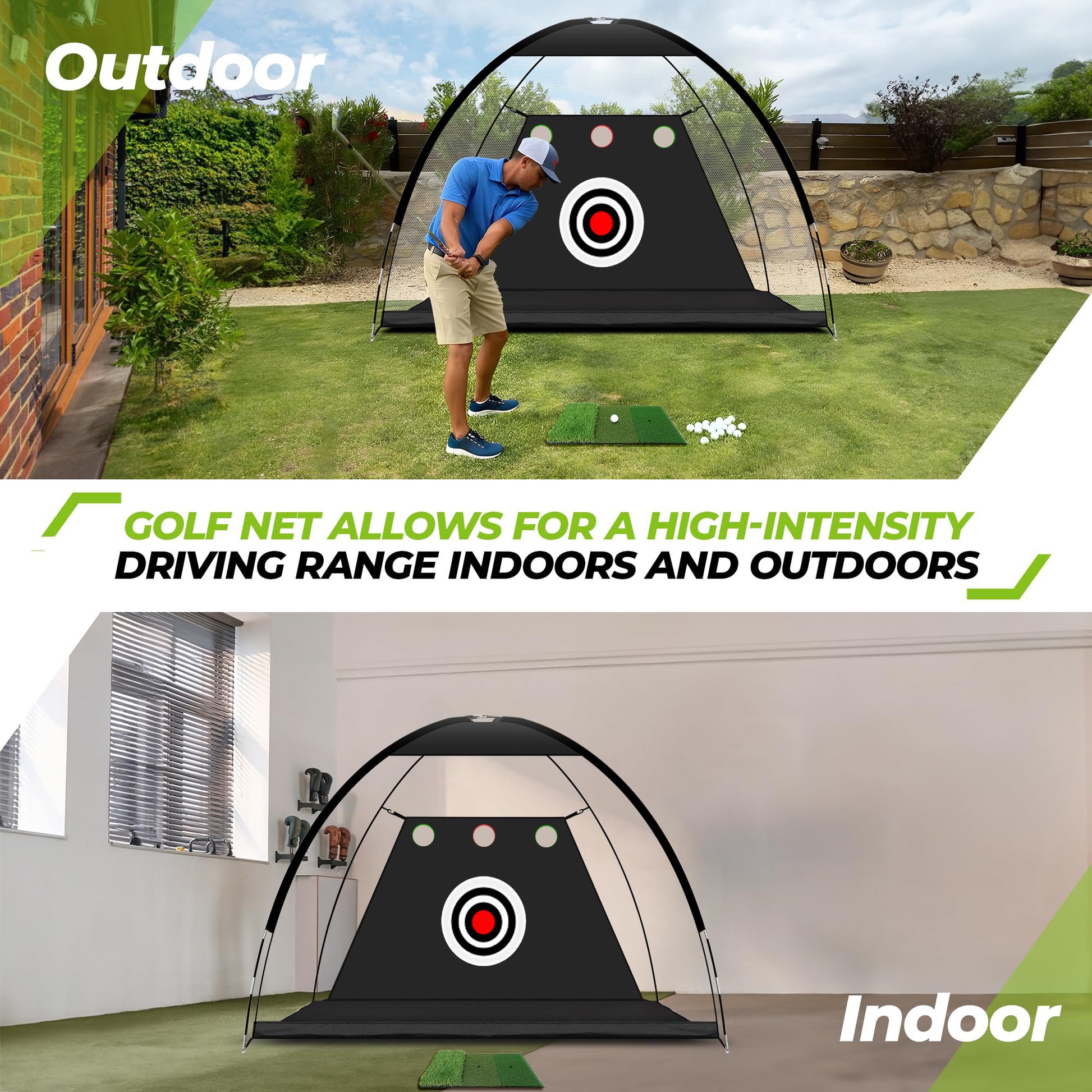 Hyper-Heavy-Duty Golf Hitting Net – Professional-Grade Driving Range for Backyard/Lawn - Hyper living