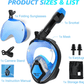 Hyper-M8038 Snorkel Full Face Mask - Hyper living