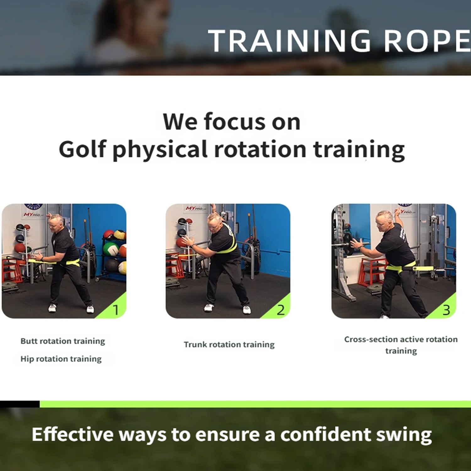 Golf Physical Training Rope – Warm-Up, Mobility & Flexibility Exercise - Hyper living