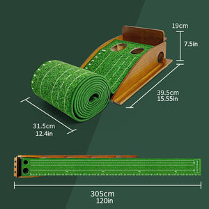 Hyper-Smart Golf Putting Trainer – Automatic Ball Return + Magnetic Track for Easy Setup - Hyper living
