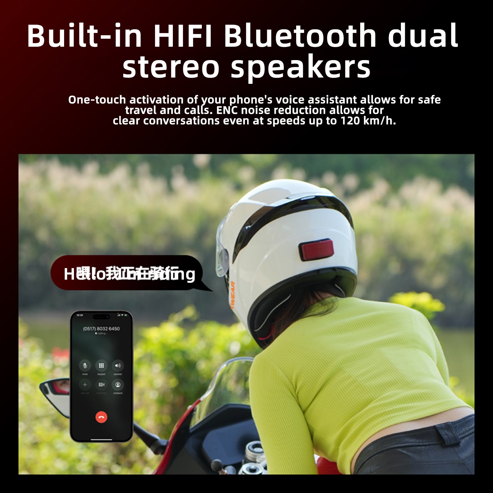 Smart Bluetooth Motorcycle Helmet - Hyper living