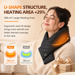 Smart Far Infrared Heating Scarf | Lightweight Rapid Warm Neck Wrap - Hyper living