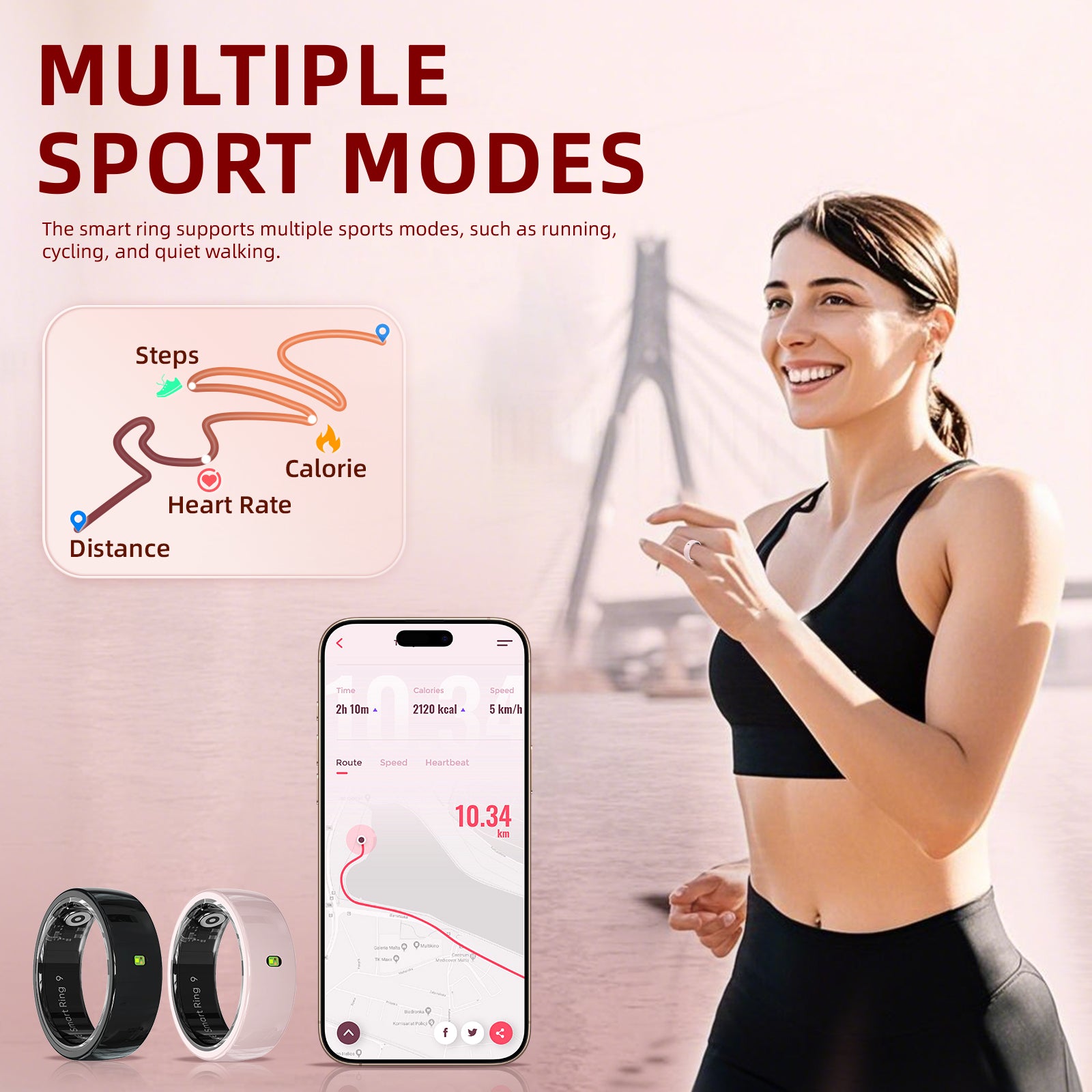 R05 | AI Health & Gesture Control Smart Ring - Hyper living