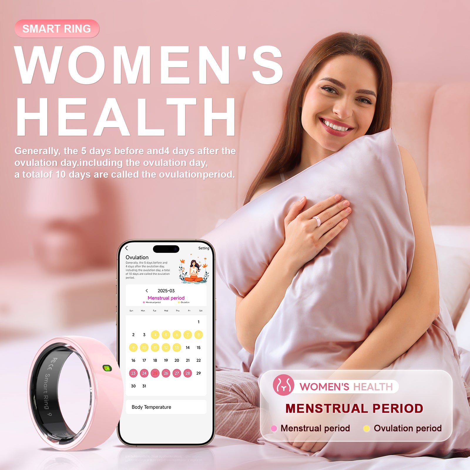 R05 | AI Health & Gesture Control Smart Ring - Hyper living