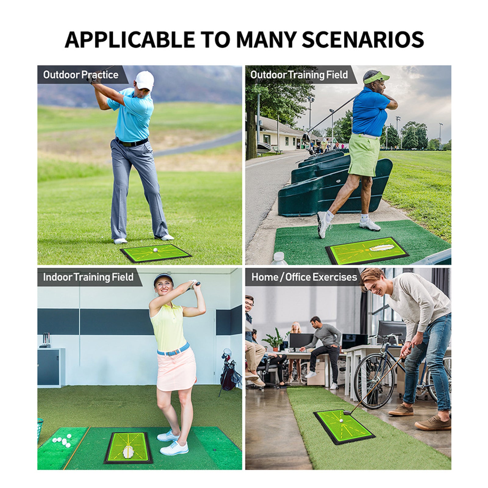 Hyper-Pro Golf Swing Training Mat – Instant Feedback & Durable Rubber Base - Hyper living