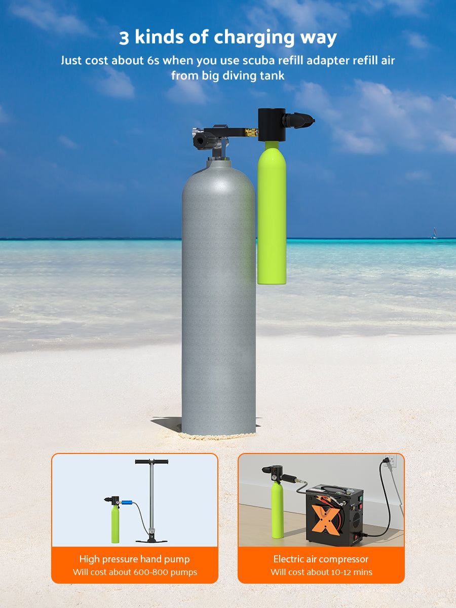 Hyper Aqua-O₂ 0.5L Portable Diving Oxygen Tank - Hyper living