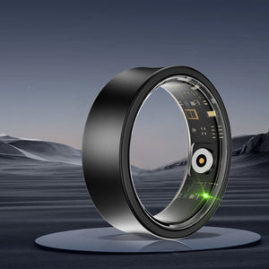CurveSync Smart Ring – Ergonomic Matte-Titanium Wearable for 24/7 Lifestyle Enhancement - Hyper living