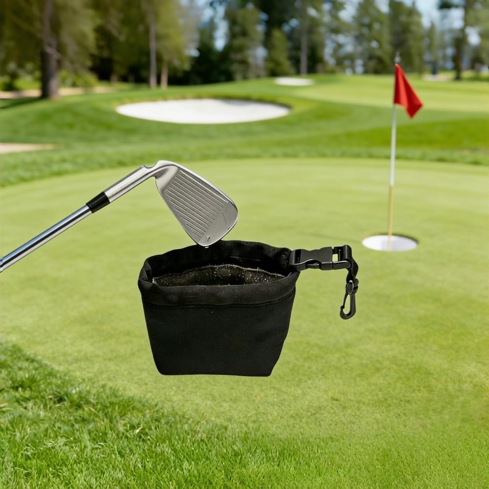 Portable Golf Cleaning Pouch – Club & Ball Cleaner with Detachable Clip - Hyper living