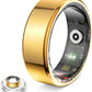 Solid Color Stainless Steel Smart Ring – Waterproof, Heart Rate, Sleep & Fitness Tracker