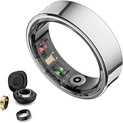 Titanium Smart Ring with Skin Temperature & Women’s Health Tracking