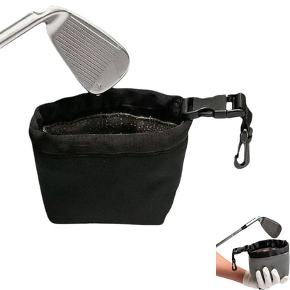 Portable Golf Cleaning Pouch – Club & Ball Cleaner with Detachable Clip - Hyper living