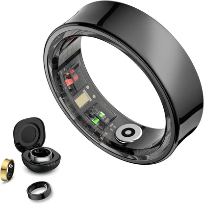 Titanium Smart Ring with Skin Temperature & Women’s Health Tracking