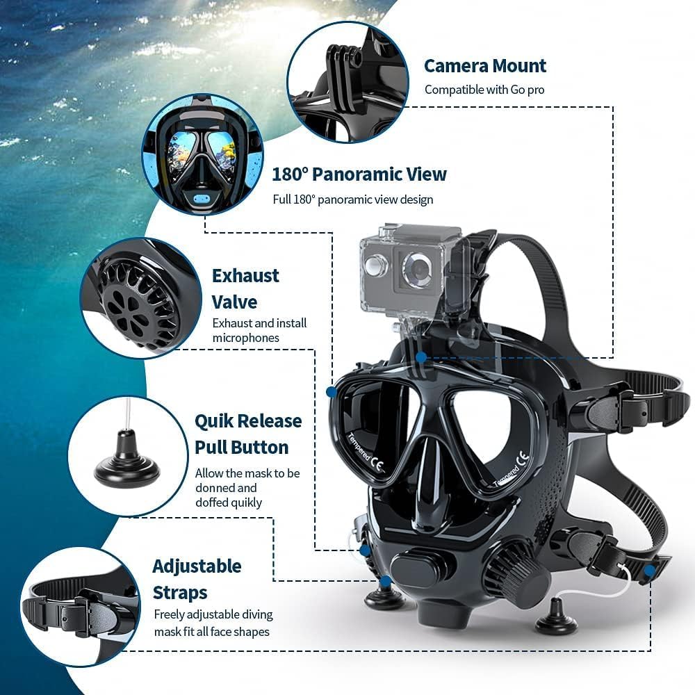 Hyper M8058 Full Face Diving Mask - Hyper living