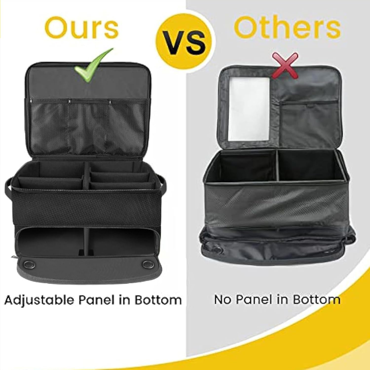 Golf Cart Organizer Bag – Large Waterproof Storage with Shoe Compartment - Hyper living