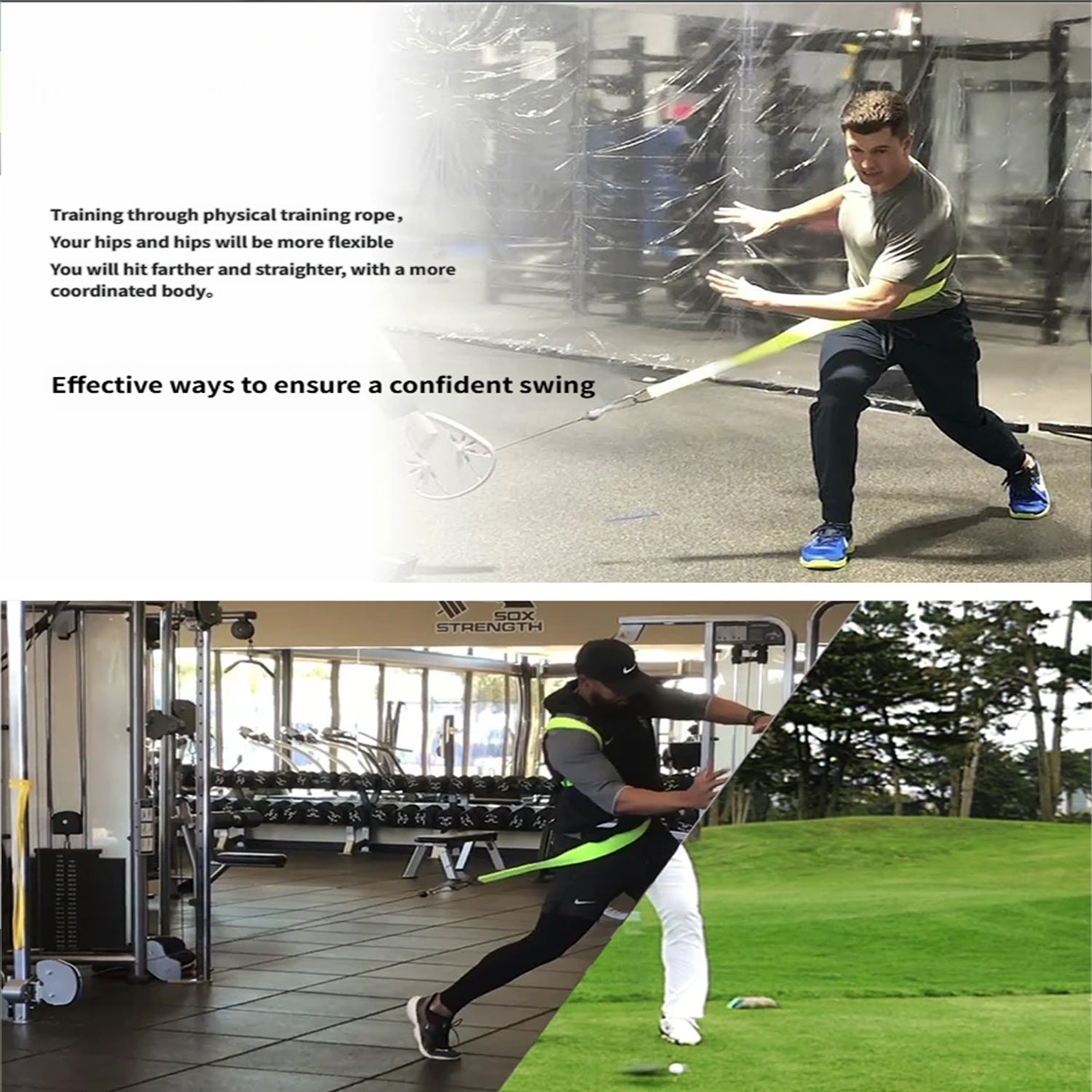 Golf Physical Training Rope – Warm-Up, Mobility & Flexibility Exercise - Hyper living