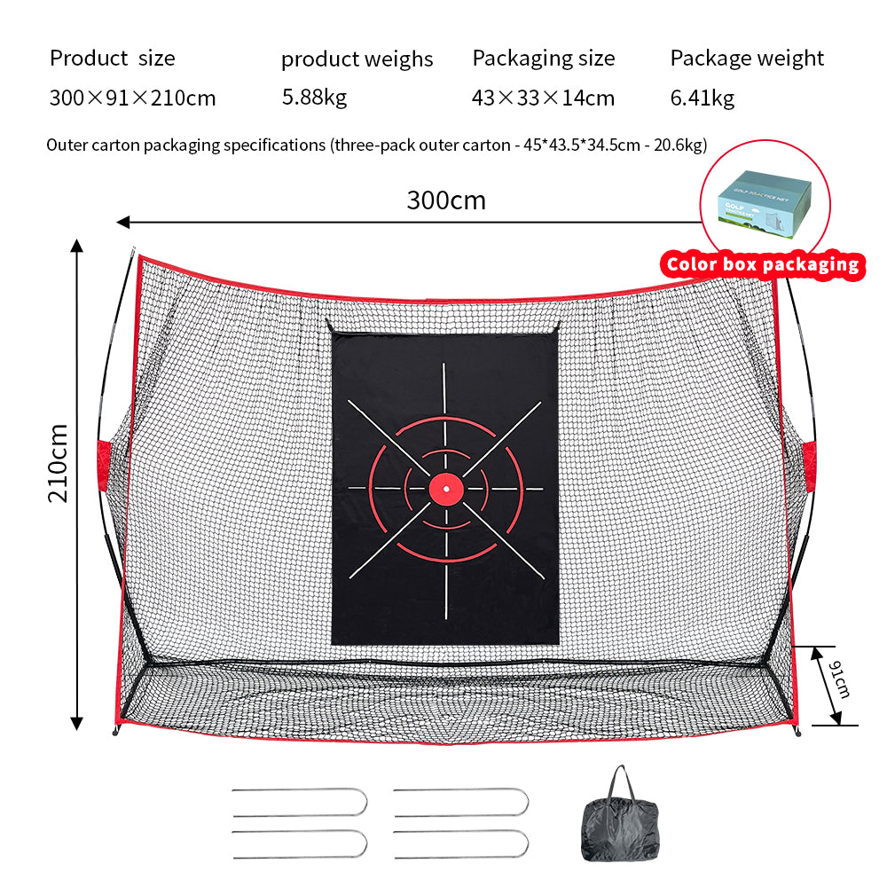 Hyper-160MPH Golf Hitting Net - Portable 5-Ply Practice Net for Indoor/Outdoor - Hyper living