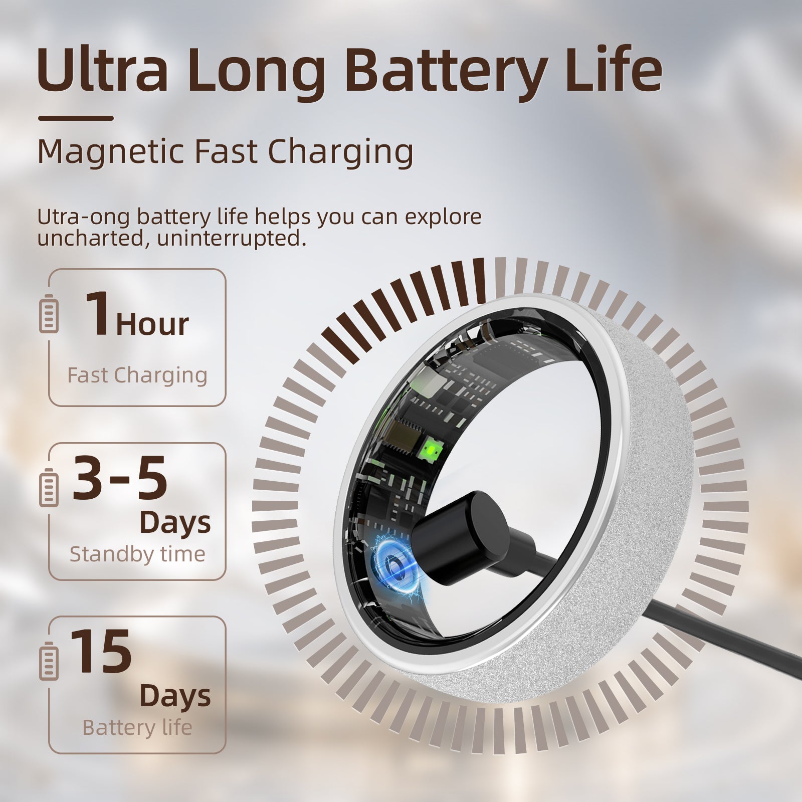 SoulSync Couple Smart Ring – Tap to Send Love, Monitor Health & Share Every Heartbeat - Hyper living