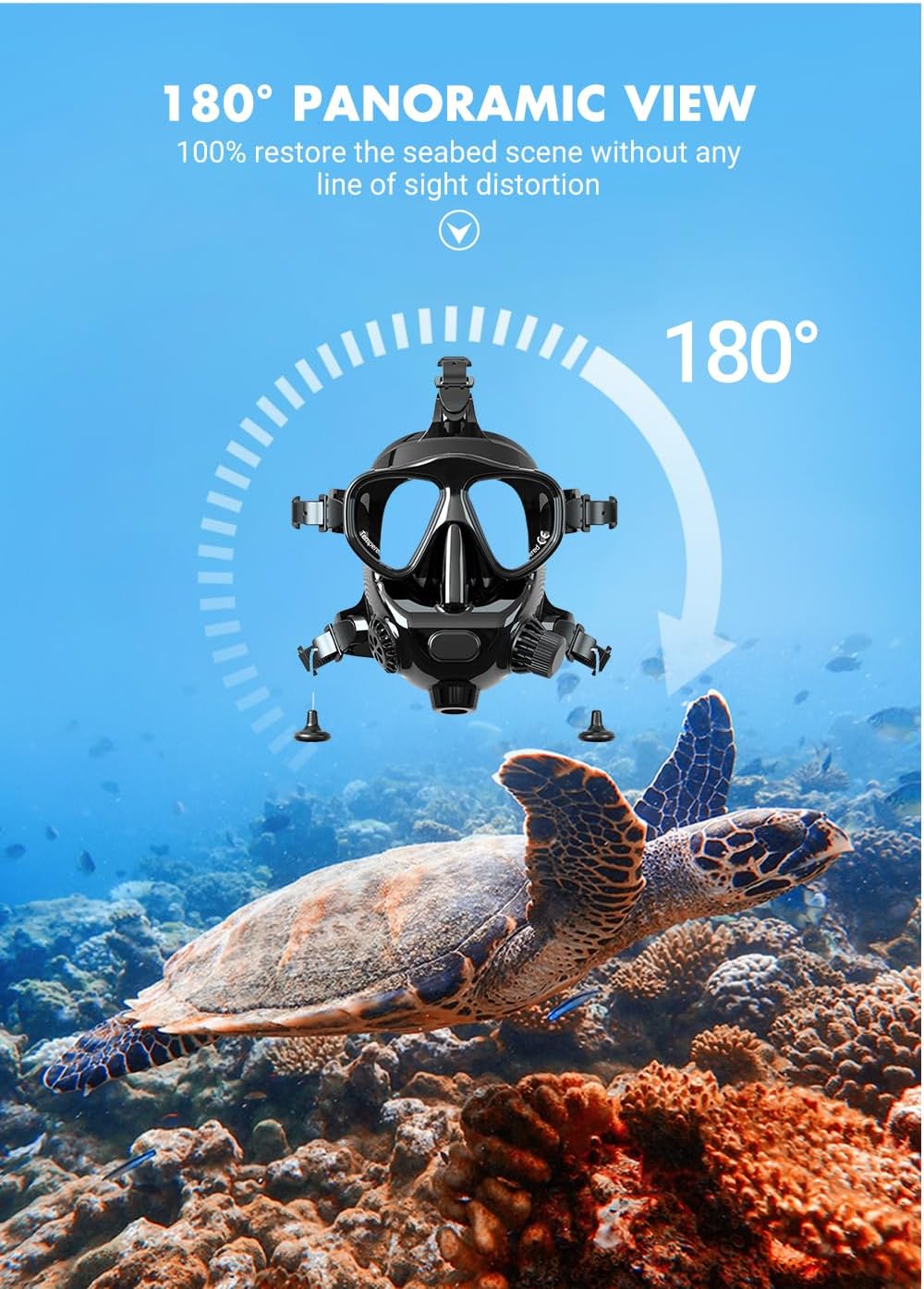 Hyper M8058 Full Face Diving Mask - Hyper living
