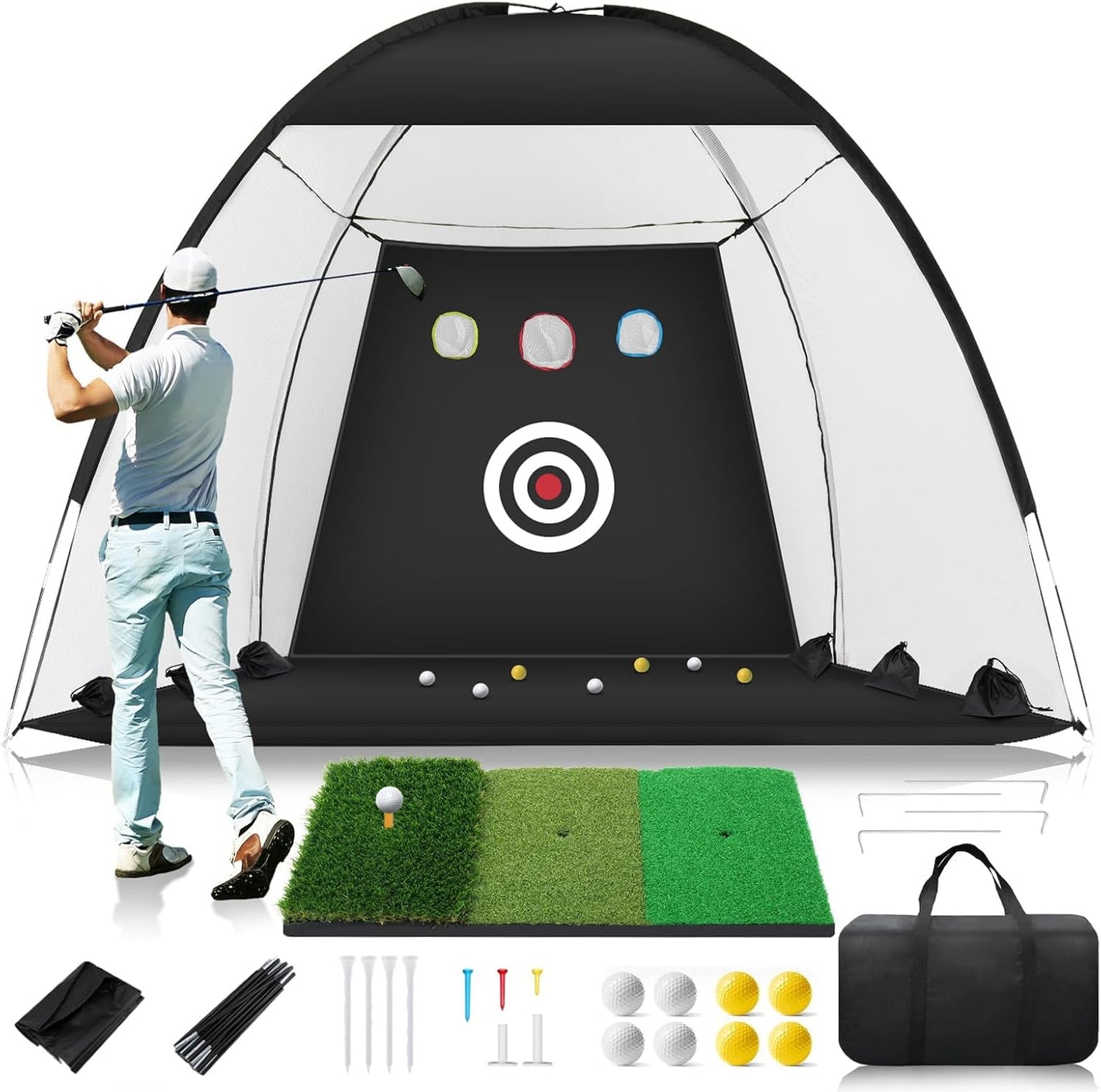 Hyper-Heavy-Duty Golf Hitting Net – Professional-Grade Driving Range for Backyard/Lawn - Hyper living