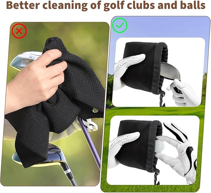 Portable Golf Cleaning Pouch – Club & Ball Cleaner with Detachable Clip - Hyper living