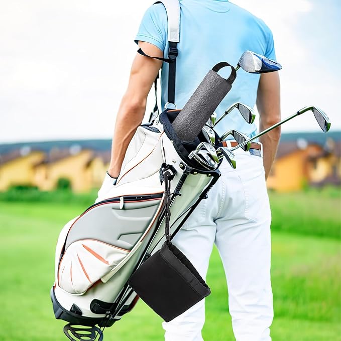 Portable Golf Cleaning Pouch – Club & Ball Cleaner with Detachable Clip - Hyper living