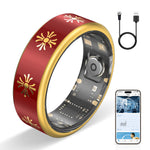 Faith Cross Gold Edge Smart Ring – Waterproof, Sleep, Fitness & Heart Rate Monitor - Hyper living